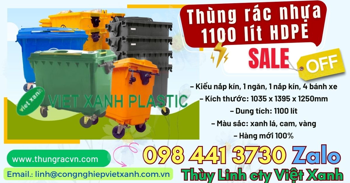 thùng-rác-công-cộng - Thùng rác nhựa 1100 lít hdpe màu xanh Thung-rac-nhua-1100-lit-hdpe-cam