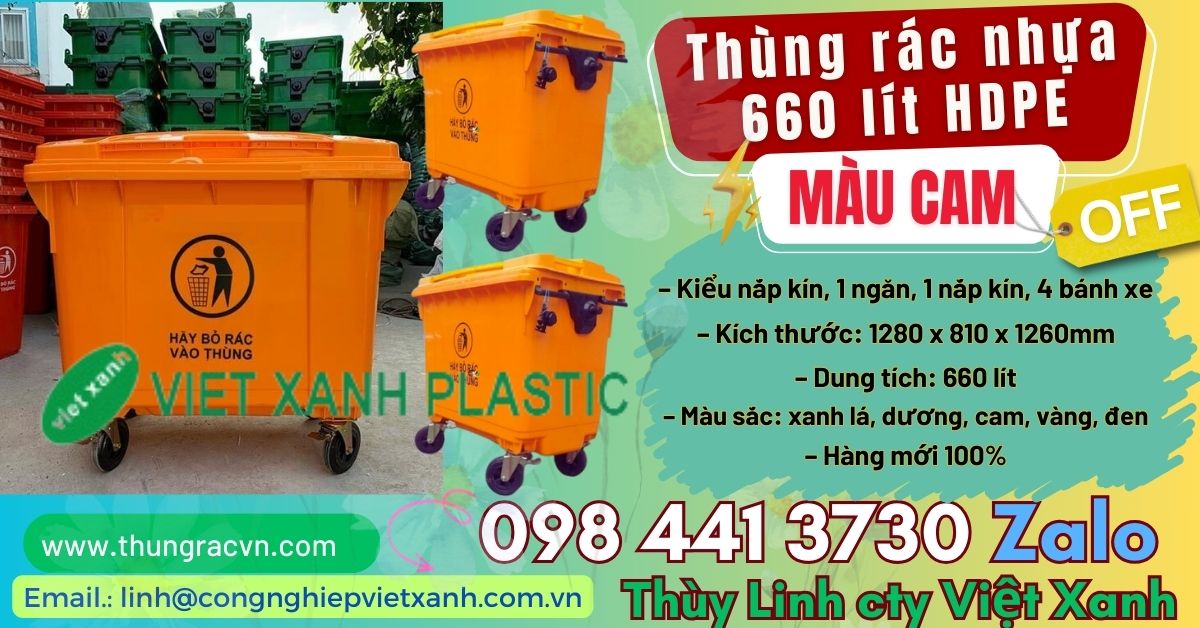 Thùng Rác 660 Lít