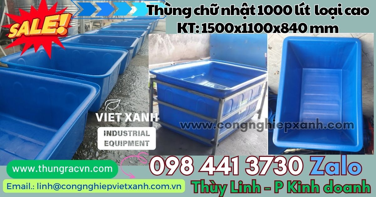 Thùng nhựa 2000 lít