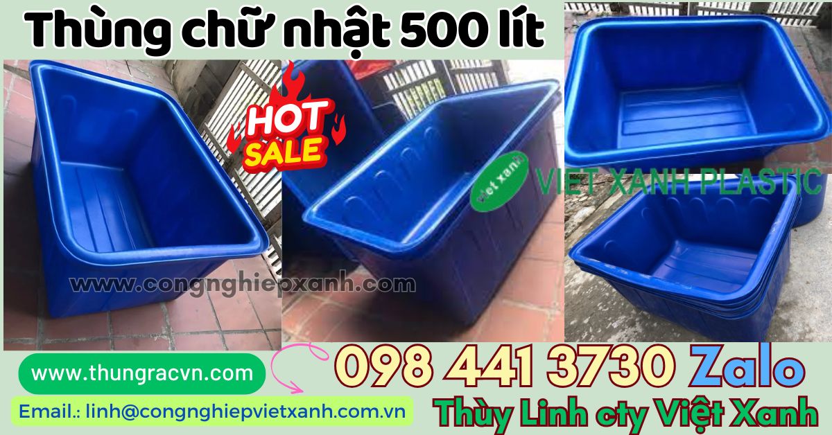 Thùng nhựa công nghiệp bền bỉ
