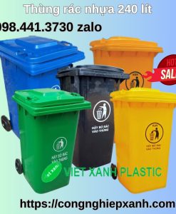 Thùng rác nhựa 240 lít sale off