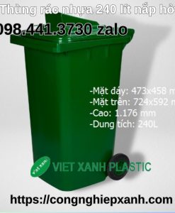 Thung-dung-rac-240-lit-nap-ho-xanh