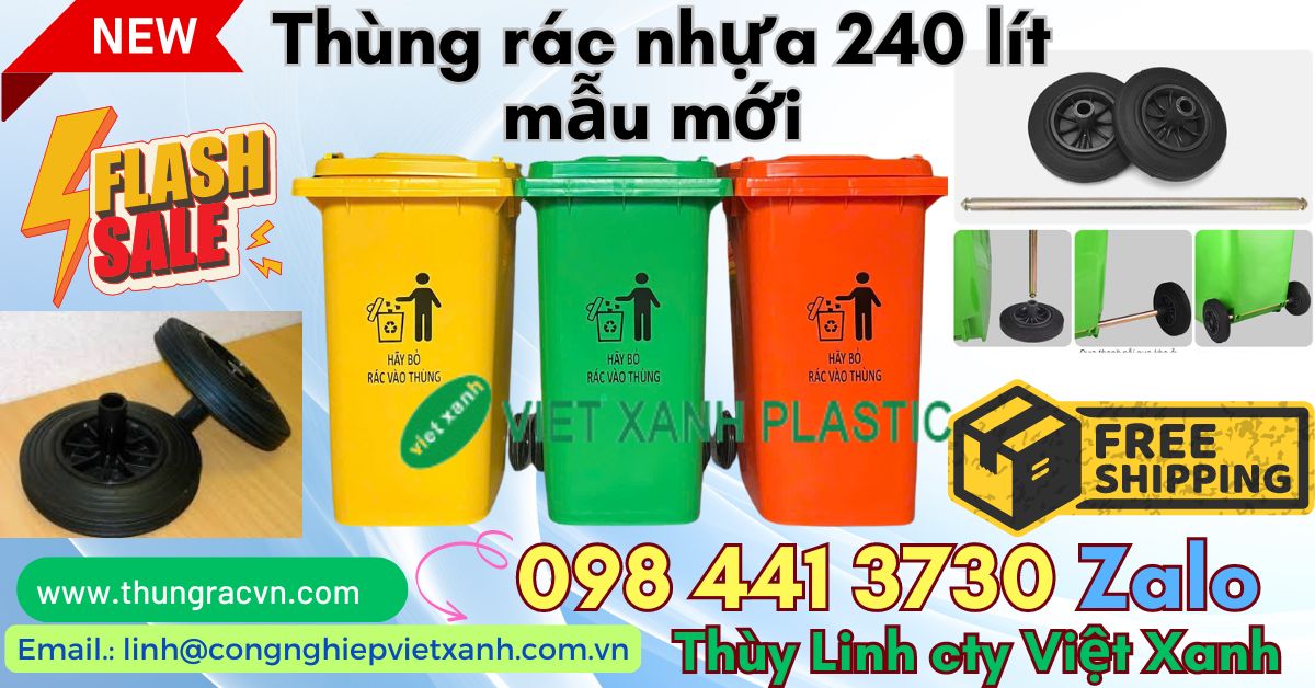 Thùng rác nhựa màu sắc đa dạng