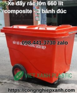 Thung-rac-nhua-660-lit-composite-3-banh-duc-do