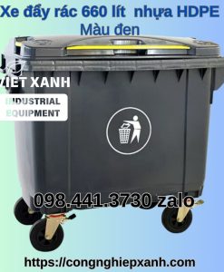 Xe-day-rac-660-lit-nhua-hdpe-den