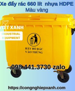 Xe-day-rac-660-lit-nhua-hdpe-vang