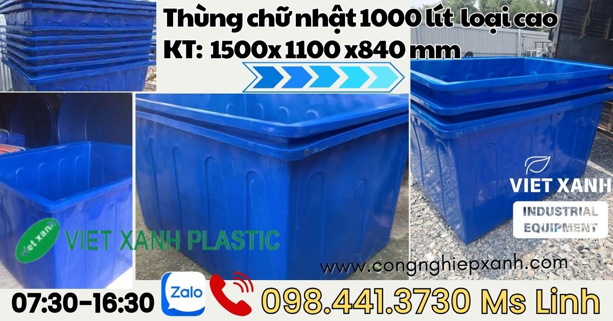 Các kích thước thùng nhựa