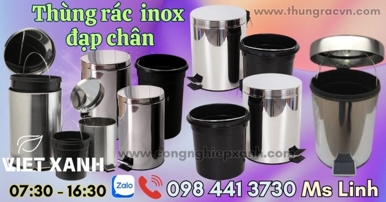 Thung-rac-inox-dap-chan-tron-nhap-khau